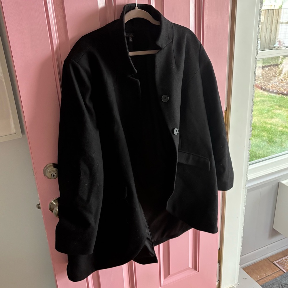 Black Button-Up Coat